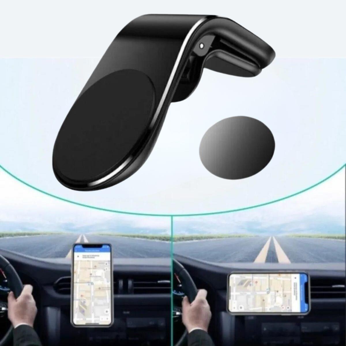 Magnetic Car Phone Holder with Clip for Air Vent (5563)
