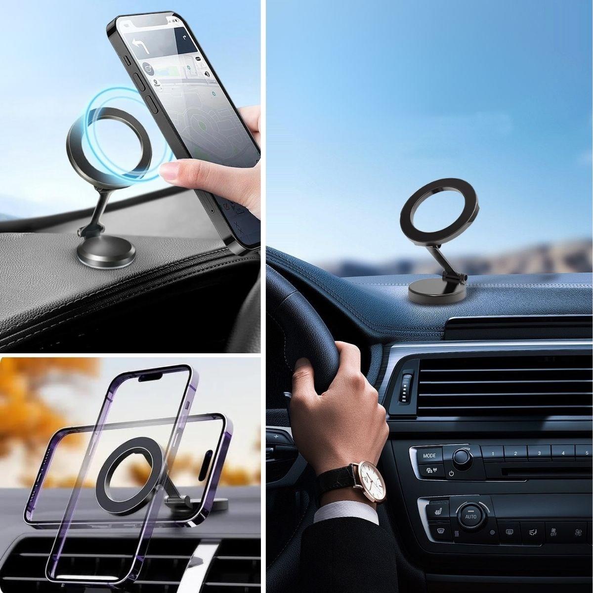 Magnetic Car Phone Holder 360° Rotating Foldable Universal M