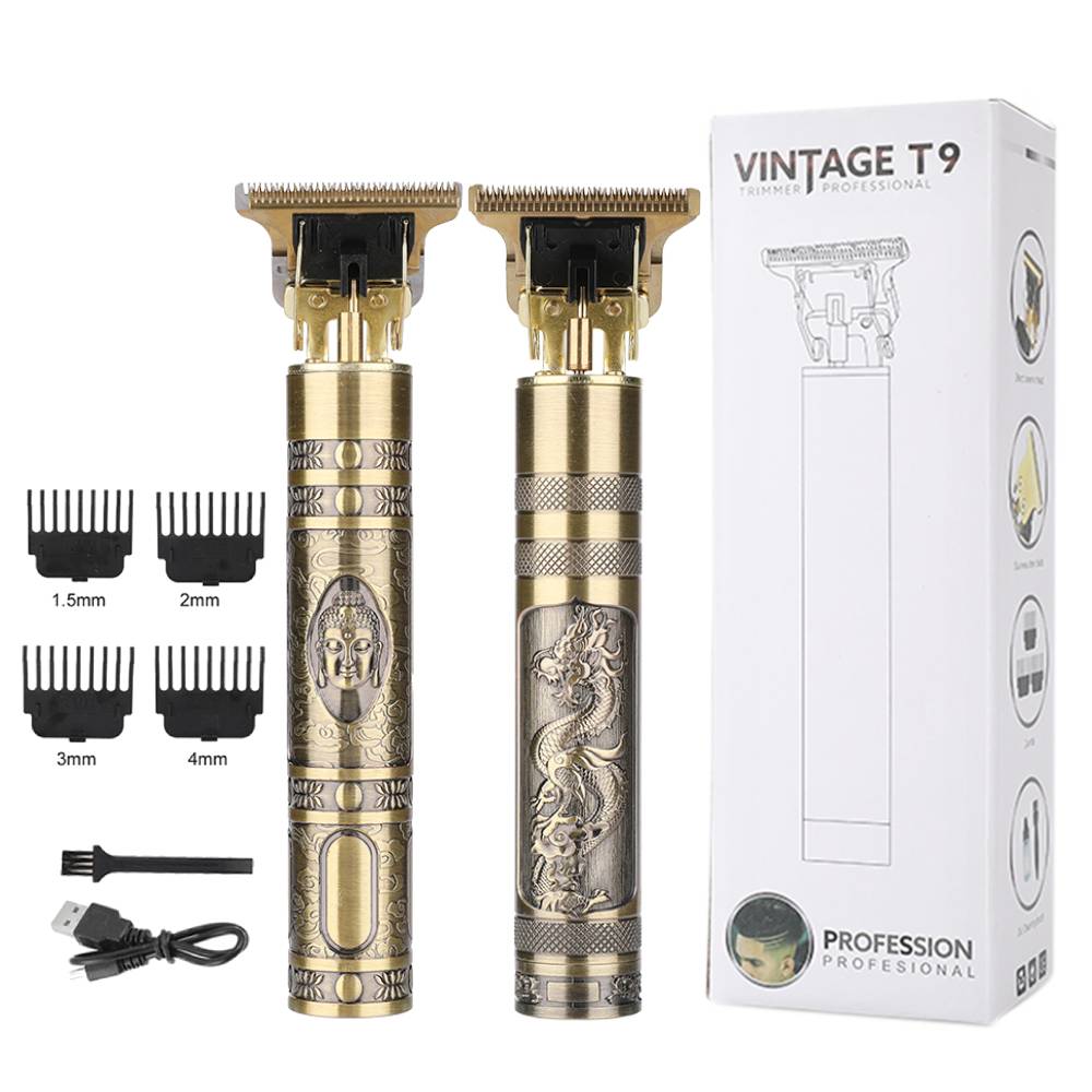 Hair and Beard Trimmer T-2023 Gold Professional Clipper (5563) #4