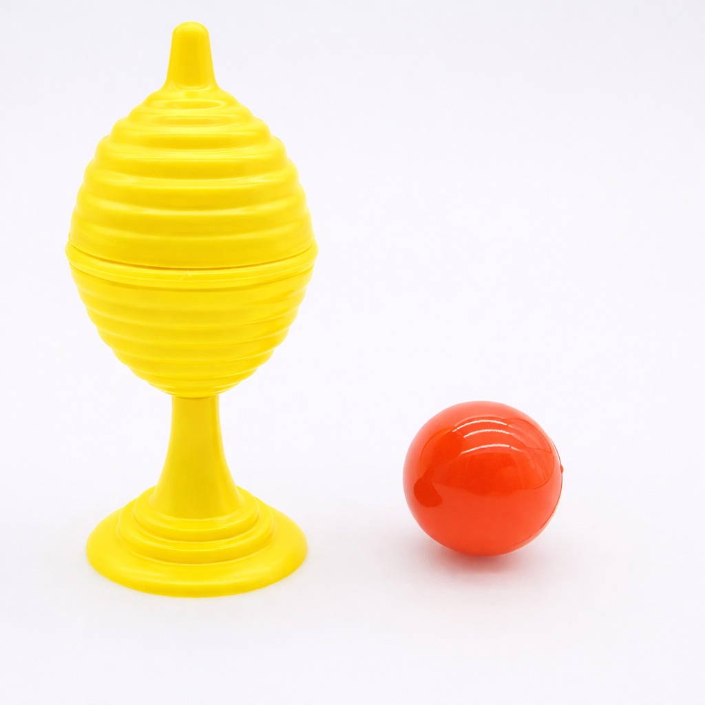 Sarı Renk Sihirli Kupa Top Kaybetme Oyunu 7 cm (5563) #4