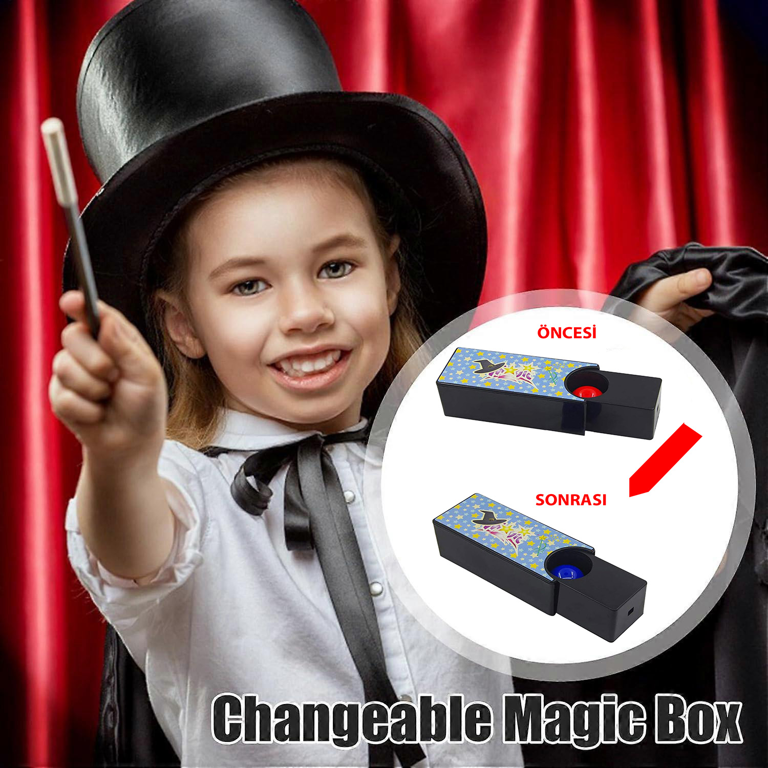 Renk Değiştiren Sihirli Top Oyunu – Sihirbazlık Gösteri Kutusu (5563) #2