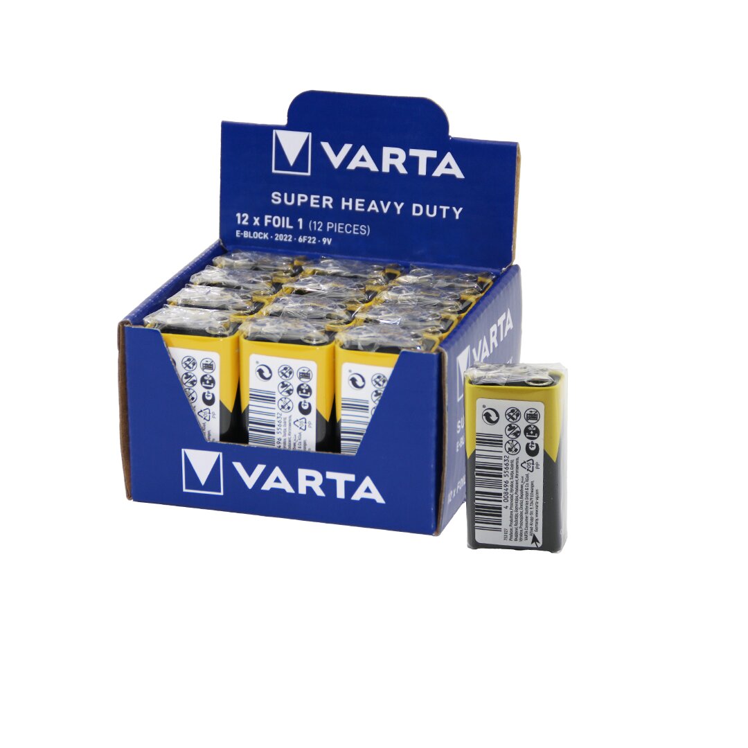 VARTA  9 VOLT  PİL  E   12PCS (5563)