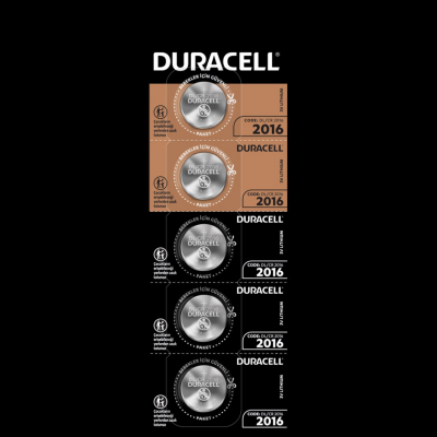 DURACELL 2016 Button Cell Battery 5-Pack (5563)