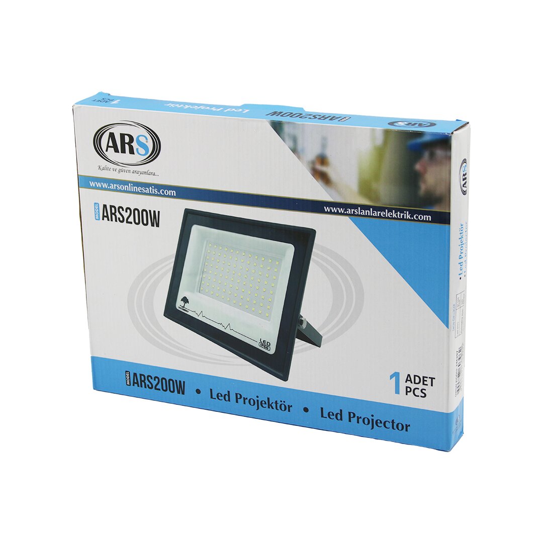 Single 200W LED Projector 29X22CM 120° Beam Angle 50,000H Li