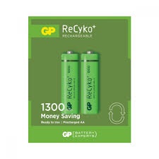 GP RECYKO 1300mAh AA Rechargeable Battery 132C133 2-Pack Car