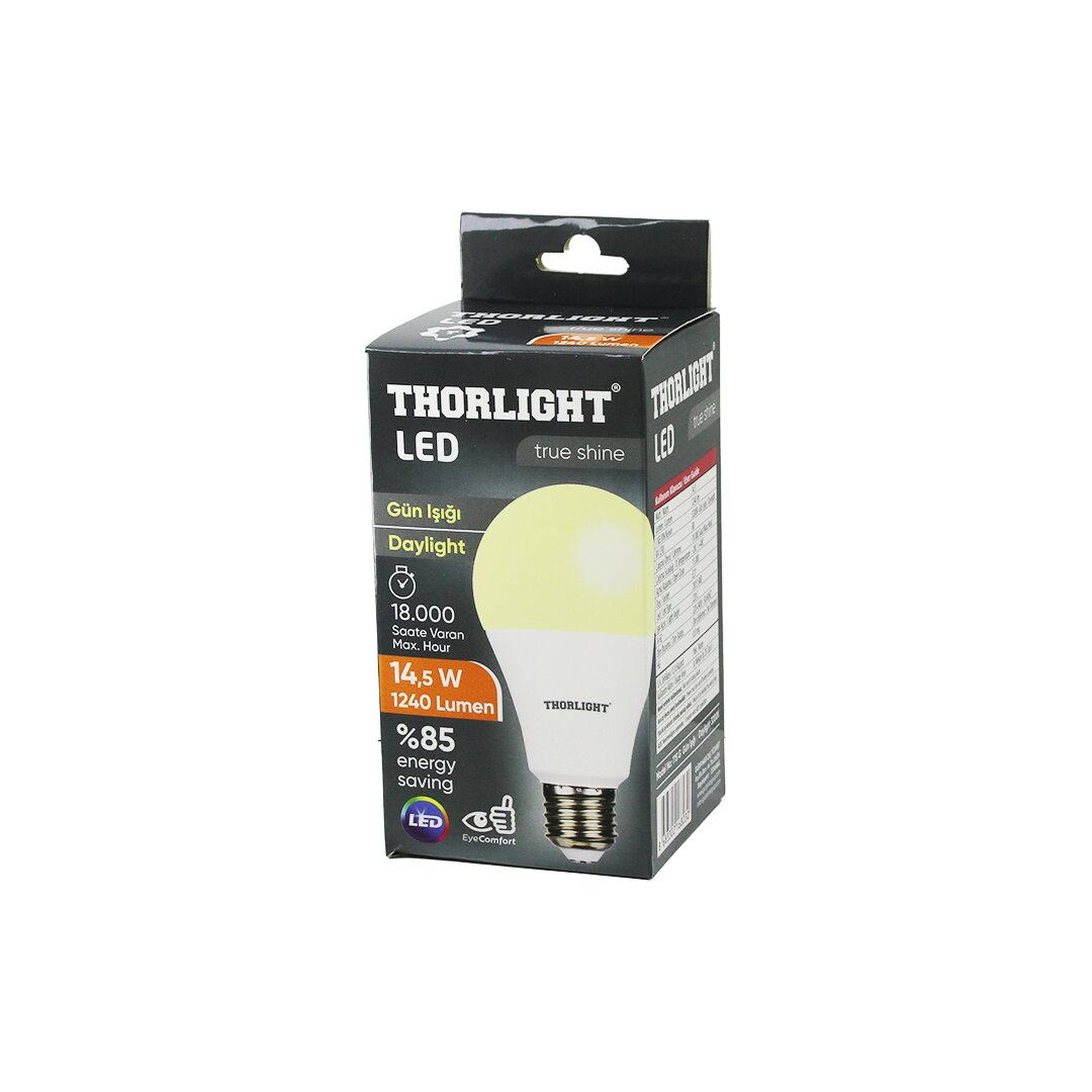 10x THORLIGHT A-70 12B 14.5W E27 Daylight LED Bulb (5563)