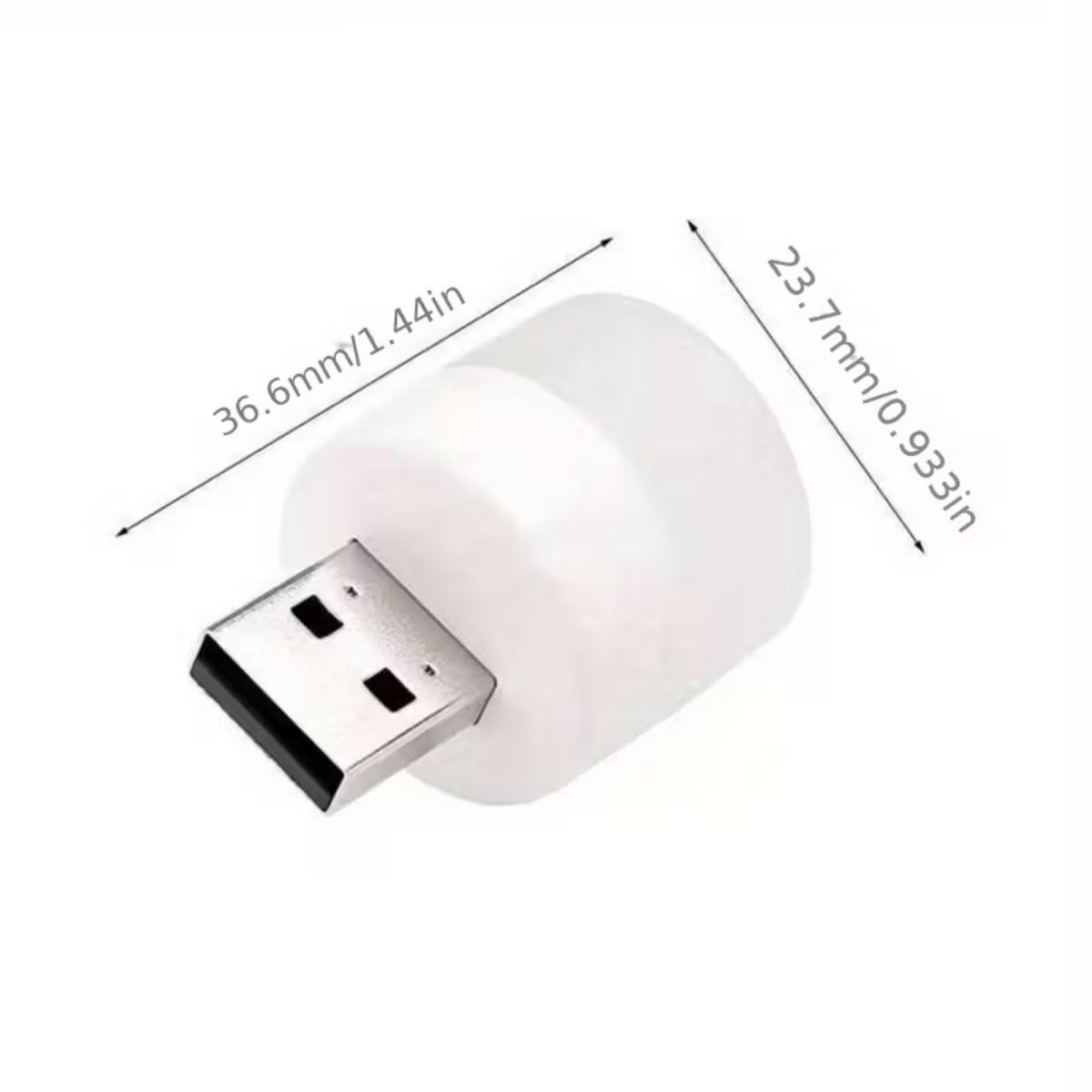 USB Mini Top LED 10-Piece Lighting Set – White Night Light, Energy-Efficient Micro LEDs (5563) #5
