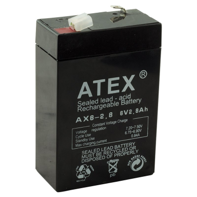 Slim Battery 6V 2.8AH Amper (5563)