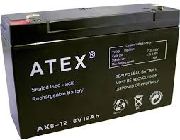 Thin Battery 6V 12AH Ampere (5563)