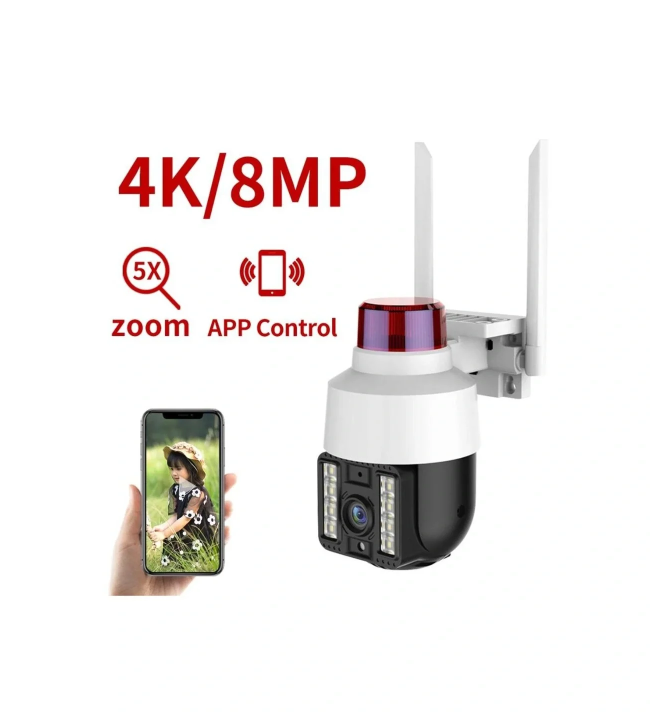 INT-CMR21 SD Card Smart WiFi PTZ Security Camera Night Color #5