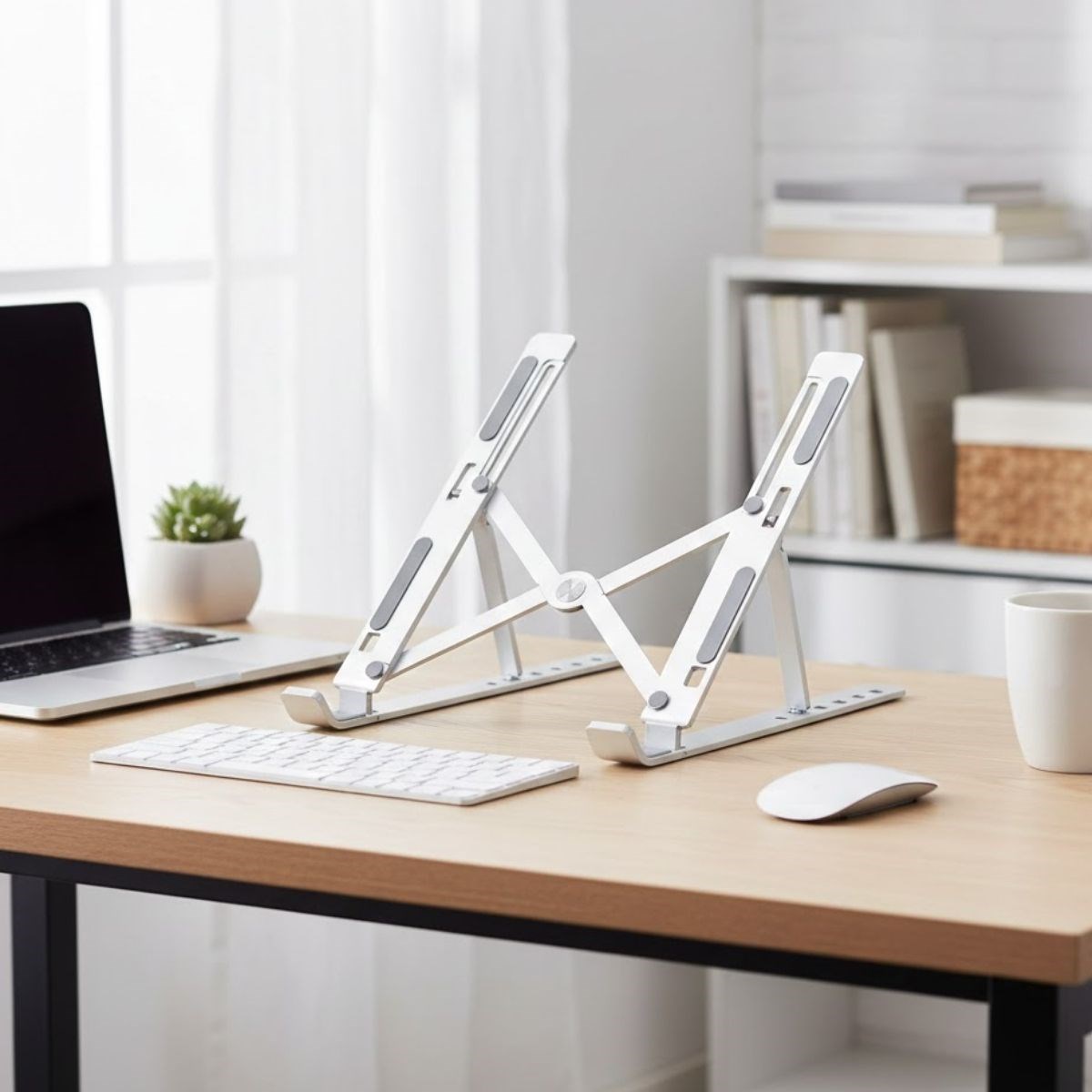 Plastik Katlanır Tablet Standı – Ayarlanabilir Açılı, Taşına