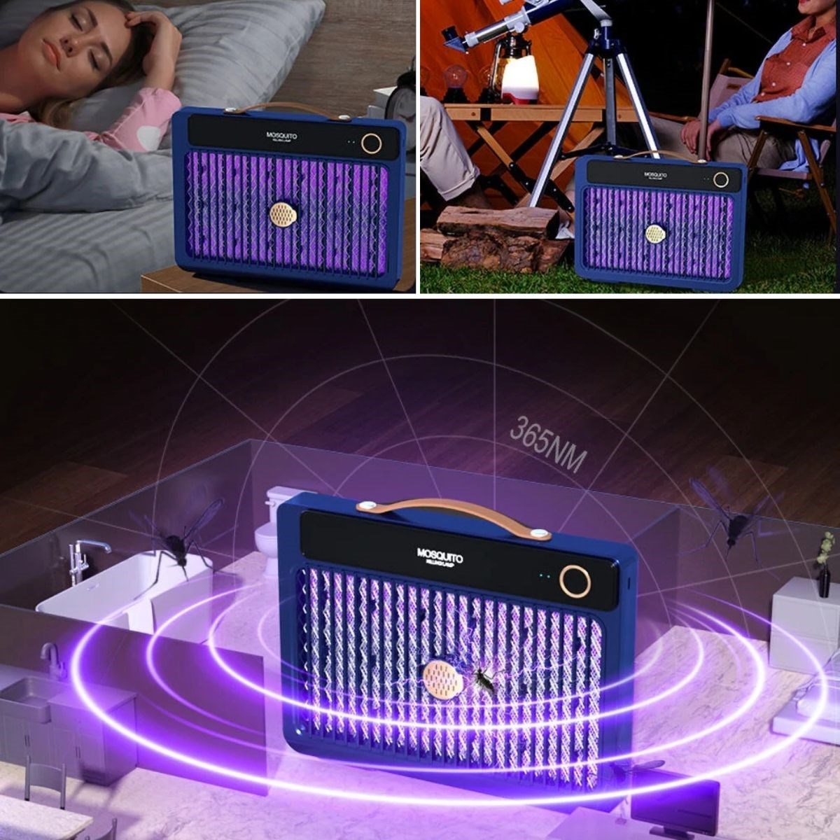 4000mAh Aufladbarer kabelloser 3000V Hochleistungs-Elektrischer Mückentöter #5