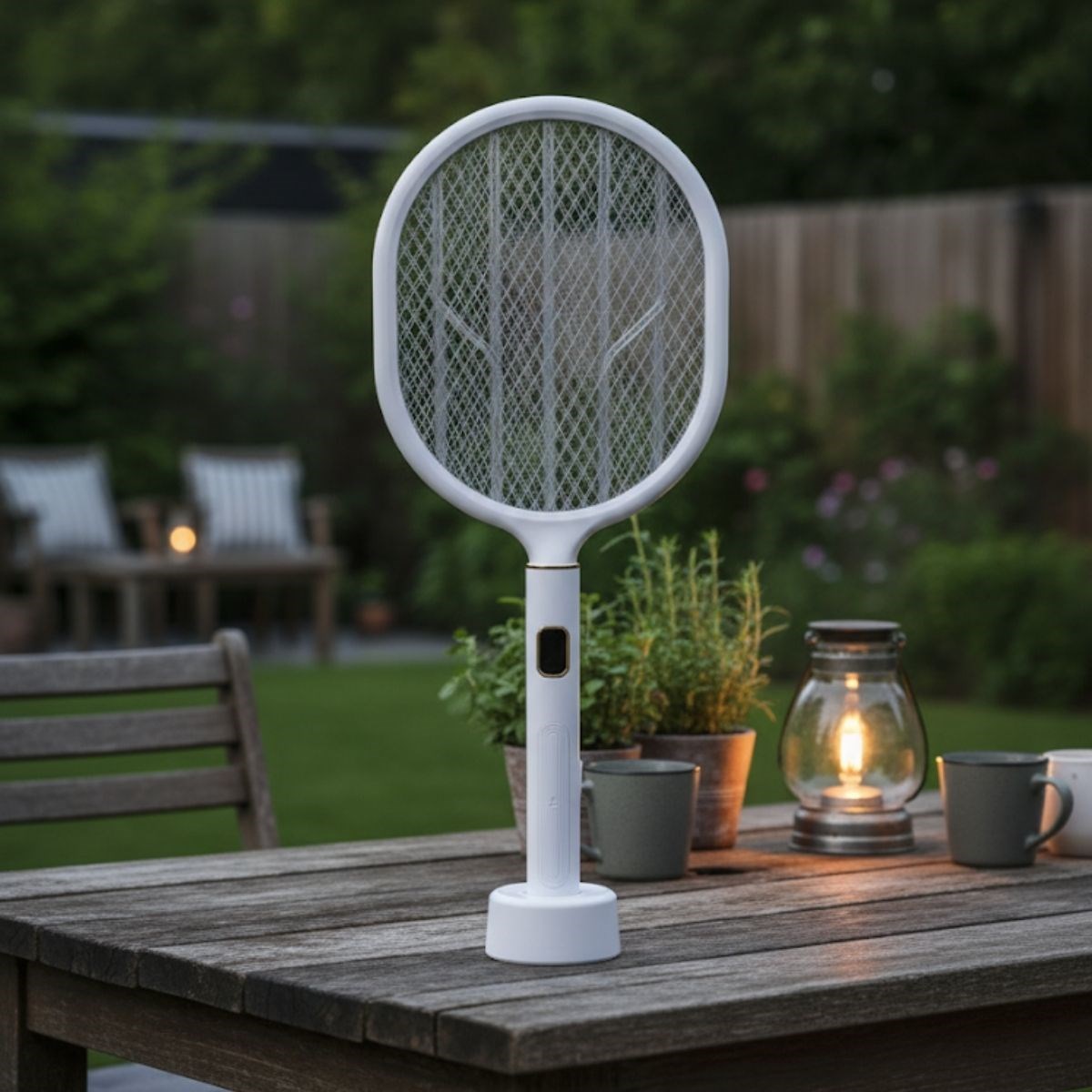 USB Şarjlı Beyaz Renk Kendiliğinden Standlı Şarj Göstergeli 