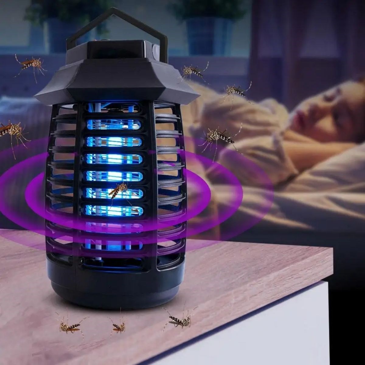 LED-Fliegenfalle mit Griff 2W UV-Licht Fliegenkiller Gerät (5563) #3