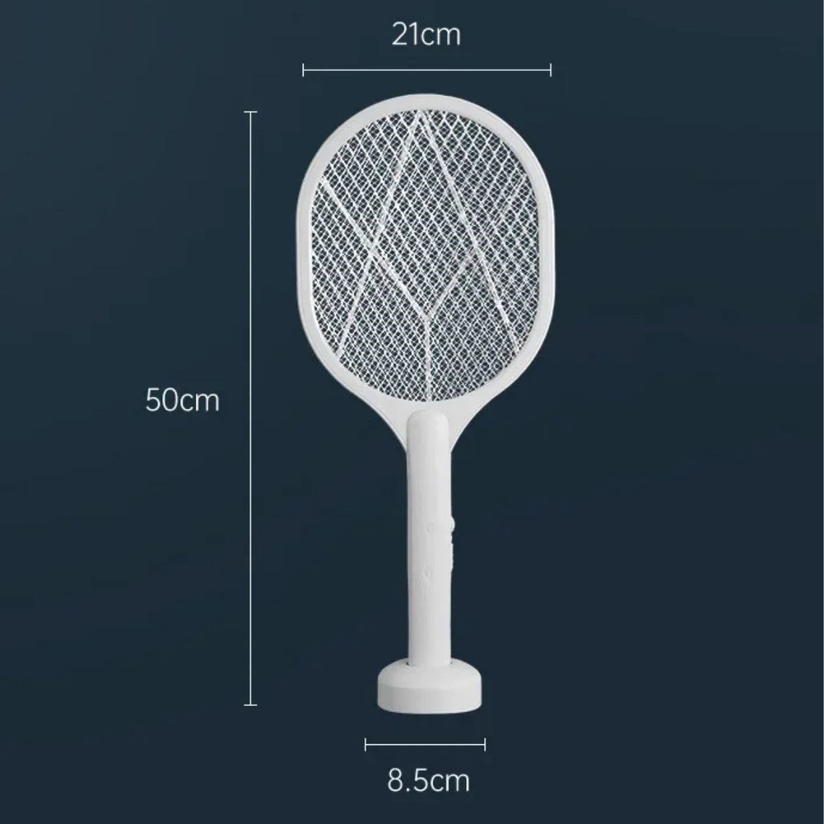 Şarjlı Sinek Öldürücü Masaüstü Standlı,Mor Işık Sinek Kovucu Raket 5w (5563) #5