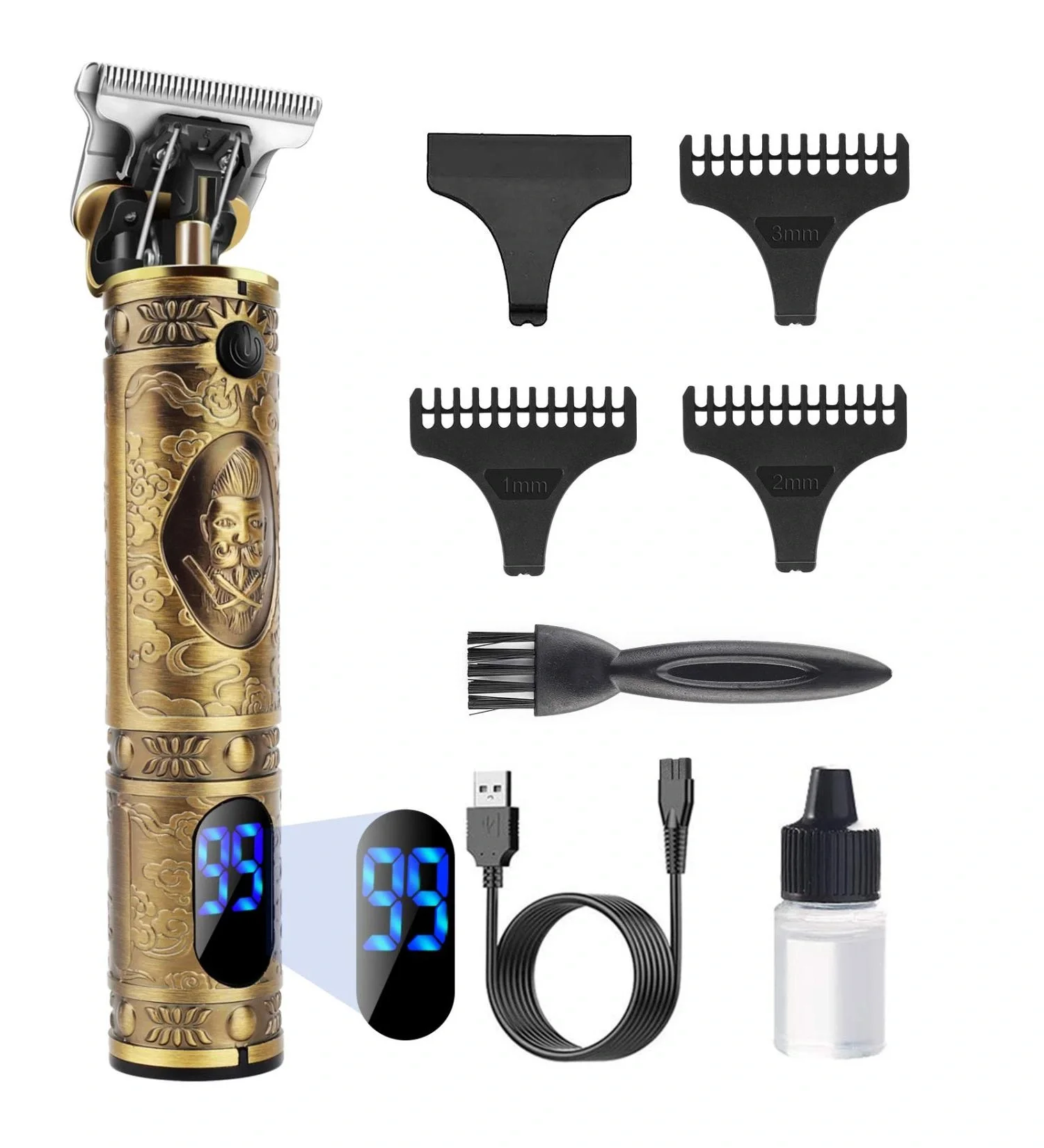 LCD-Display Haarschneidemaschine Bart- und Haarstyler XYY-919 #5