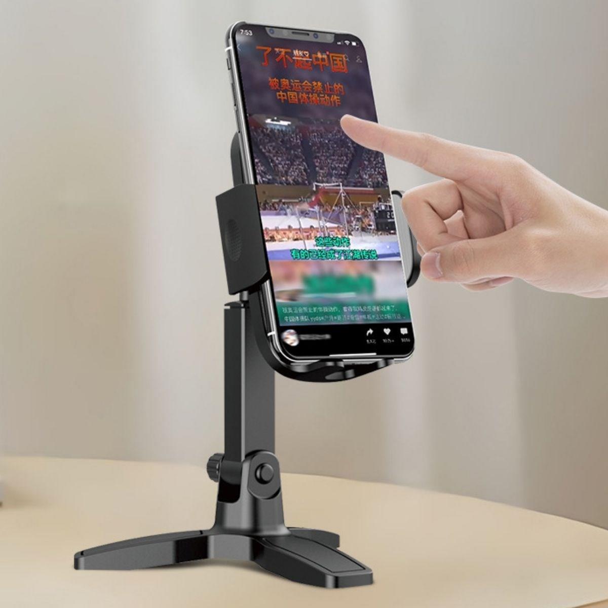 Drehbarer Smartphone-Ständer 360° mit Stativ-Fuß (5563)