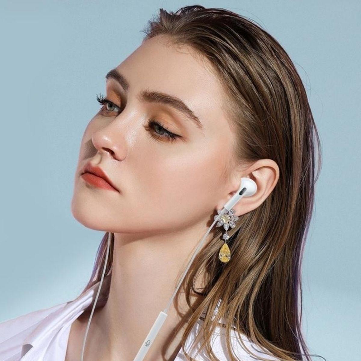 İphone Ucu Çıkışlı Pop Up Kulakiçi Yumuşak Kontrol Tuşlu Kulaklık (5563) #3