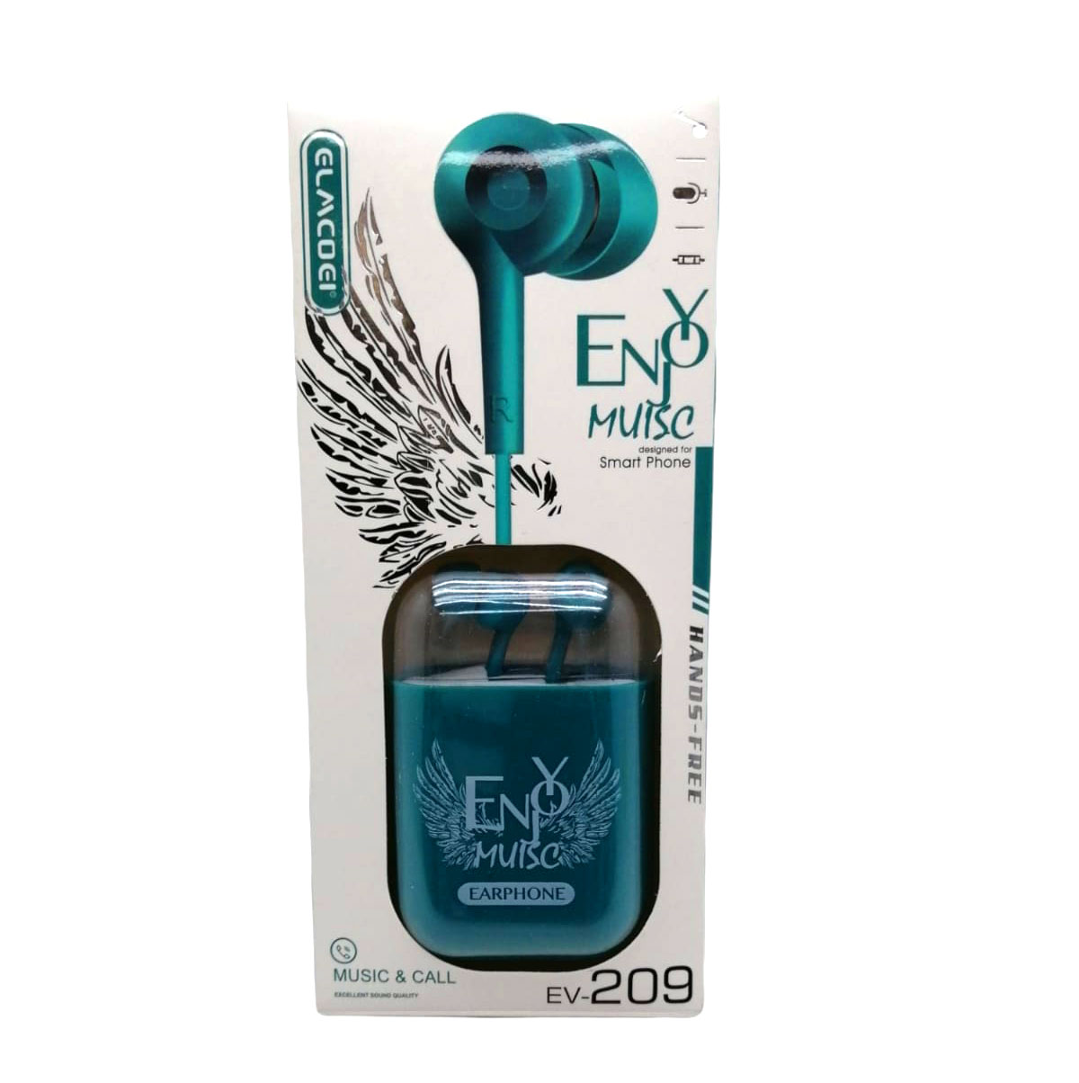 Wired Headphones with Microphone EV-209 (5563)