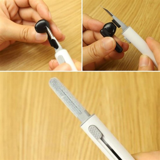 Multifunktionales Reinigungsset für kabellose Kopfhörer mit weicher Bürste (5563) #4