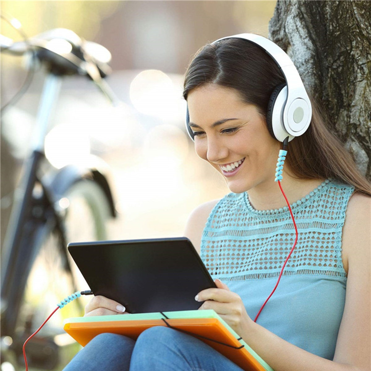 4&amp;#39;lü Apple, Android Şarj Kablosu Koruyucu Silikon Spiral Yay Aparat (5563) #4