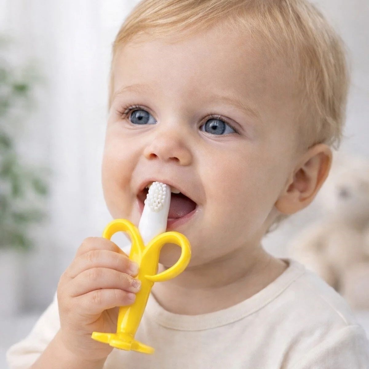 Muz Şekilli Diş Kaşıma Aparatı – Bebekler İçin Silikon Diş Kaşıyıcı, Diş Çıkarma Oyuncağı (5563) #4