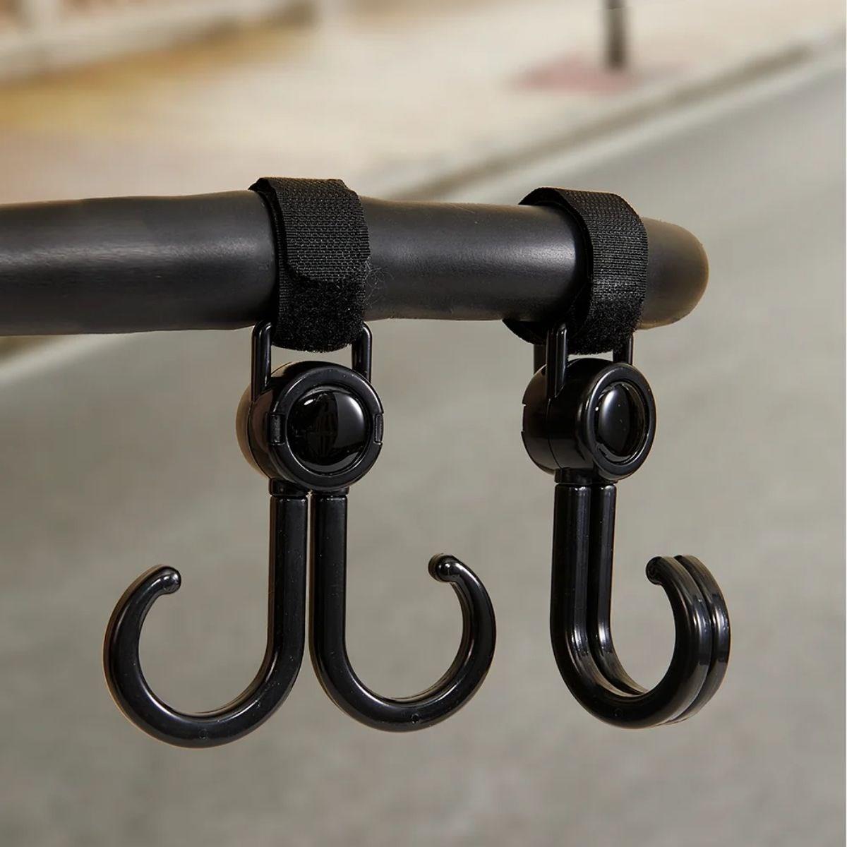 2x Kinderwagen Organizer Kunststoffhaken für Taschen (5563) #3