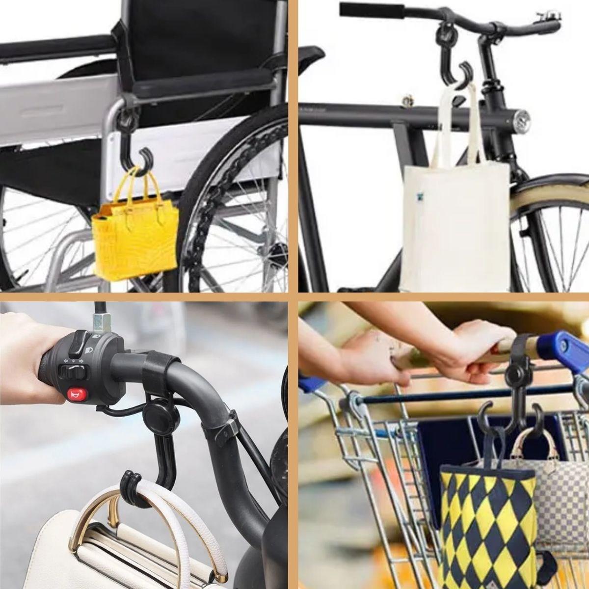 2x Kinderwagen Organizer Kunststoffhaken für Taschen (5563) #5