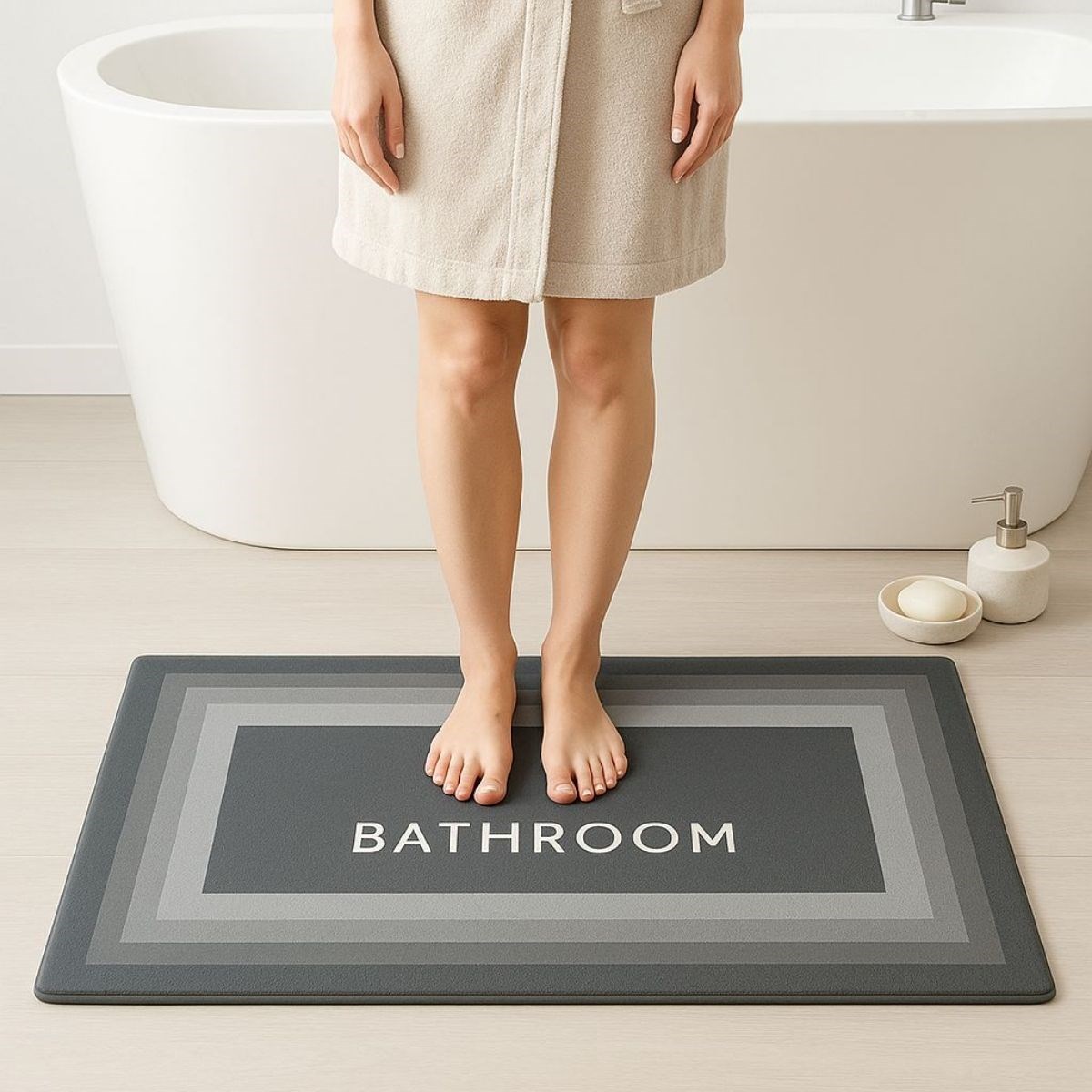 Magischer Super Wassersaugender rutschfester Badteppich 40×120 cm (5563) #3