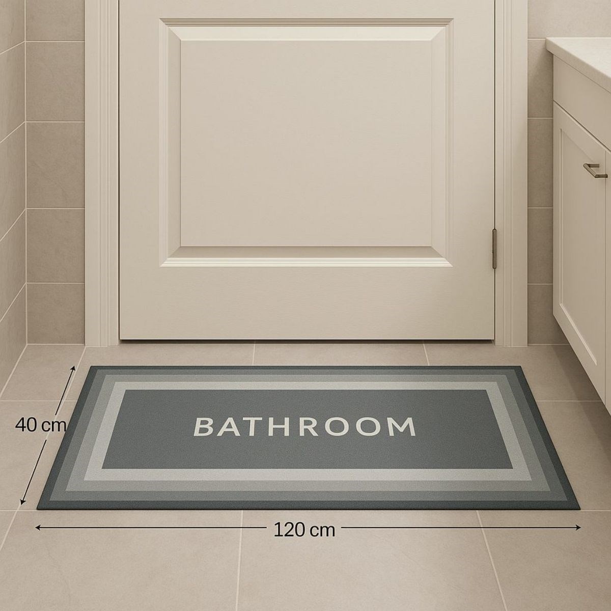 Magischer Super Wassersaugender rutschfester Badteppich 40×120 cm (5563) #5