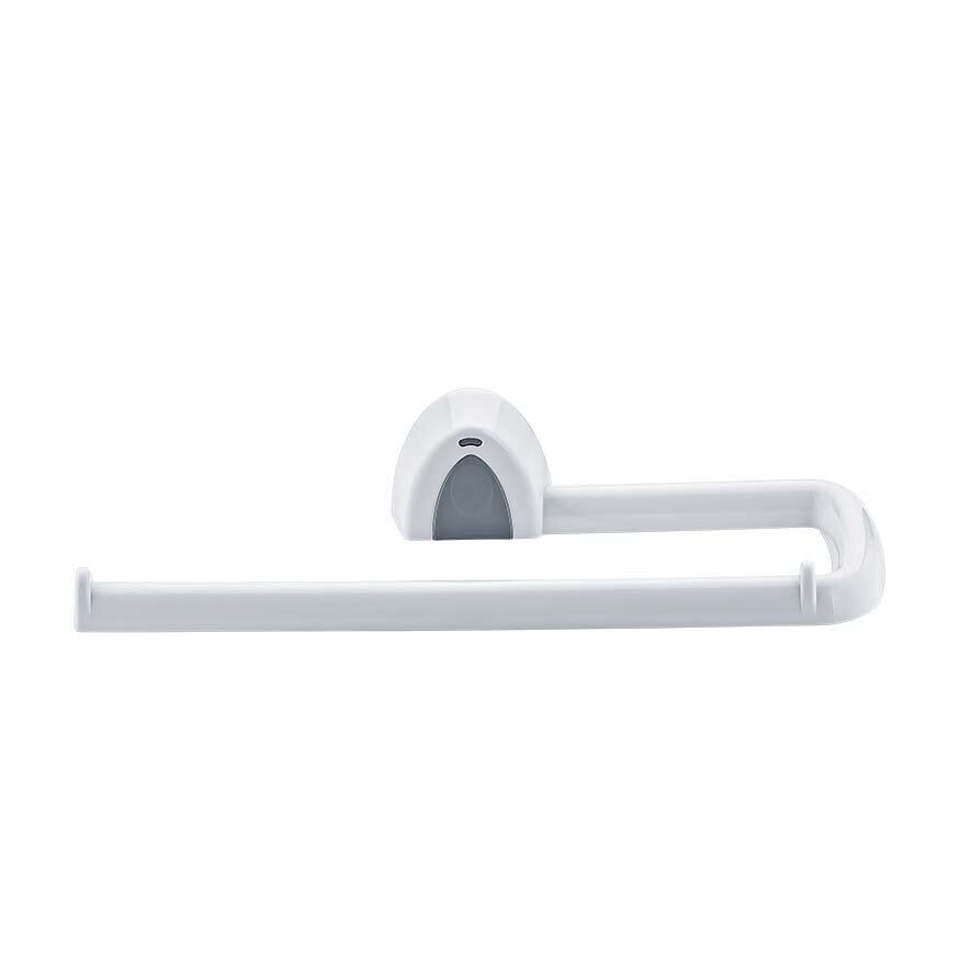 White Plastic Adhesive Paper Towel Holder - Wall Mount (5563) #3