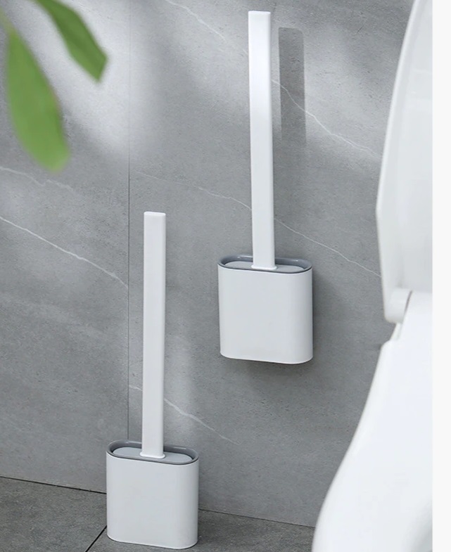 Hygienic Silicone Toilet Brush Flexible Cleaner (5563) #4