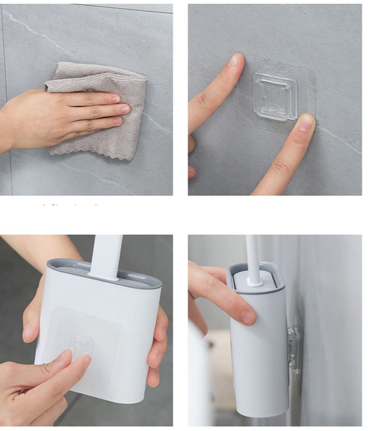 Hygienic Silicone Toilet Brush Flexible Cleaner (5563) #5