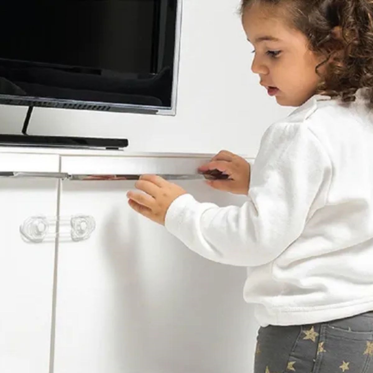 2&amp;apos;li Mini Çok Amaçlı Kilit- Çocuk Güvenlik Gereçkerli Çekmece,Dolap,Kapak Kilidi (5563) #4