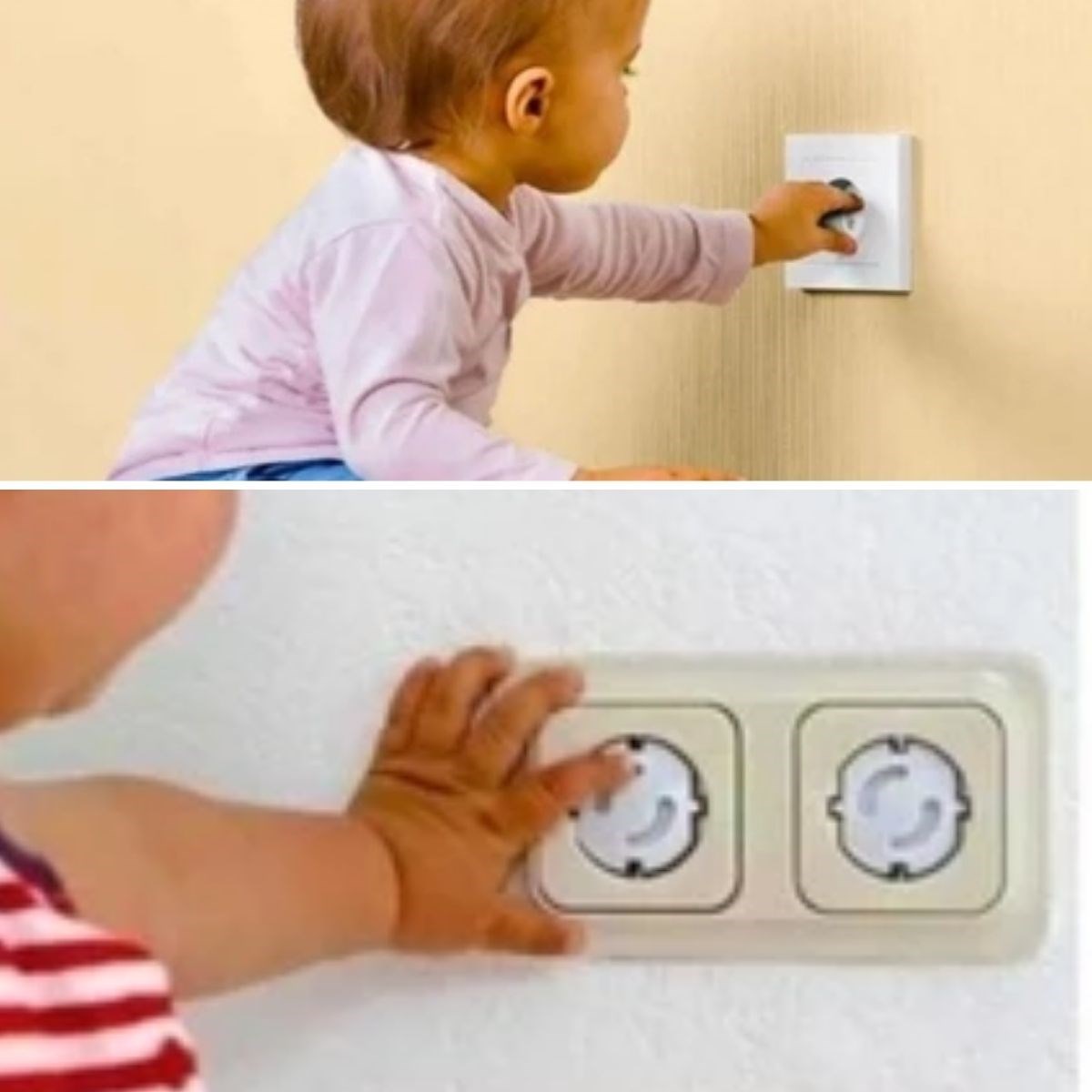 6 Parça Çocuk Güvenlik 3&amp;apos;lü Seti-2 Boy Çekmece,Dolap Kilidi ve 4 Adet Priz İçi Güvenlik Düğmesi (5563) #3