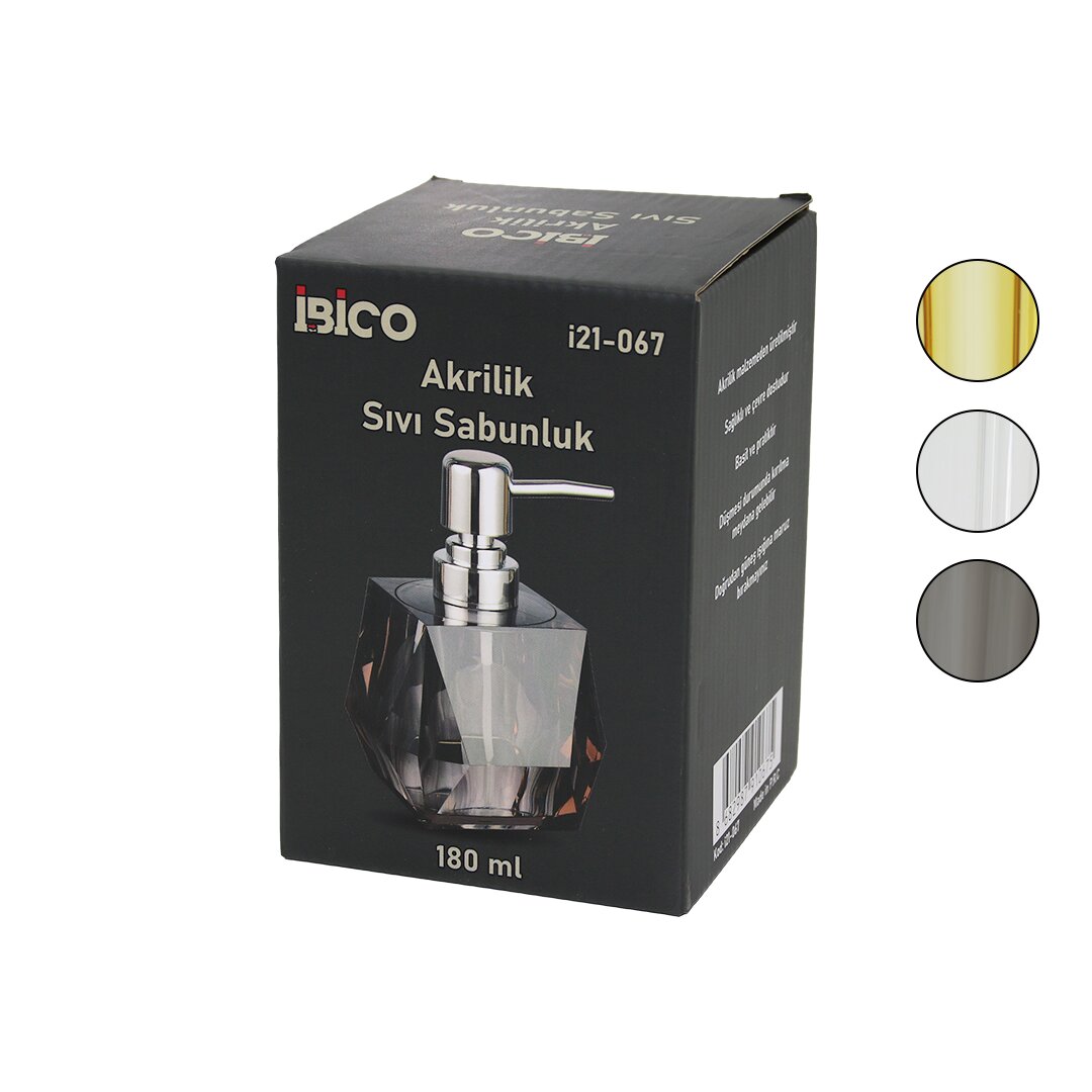 TOMBUL KARE - PRISMA Transparent Colored Acrylic Crystal Liq