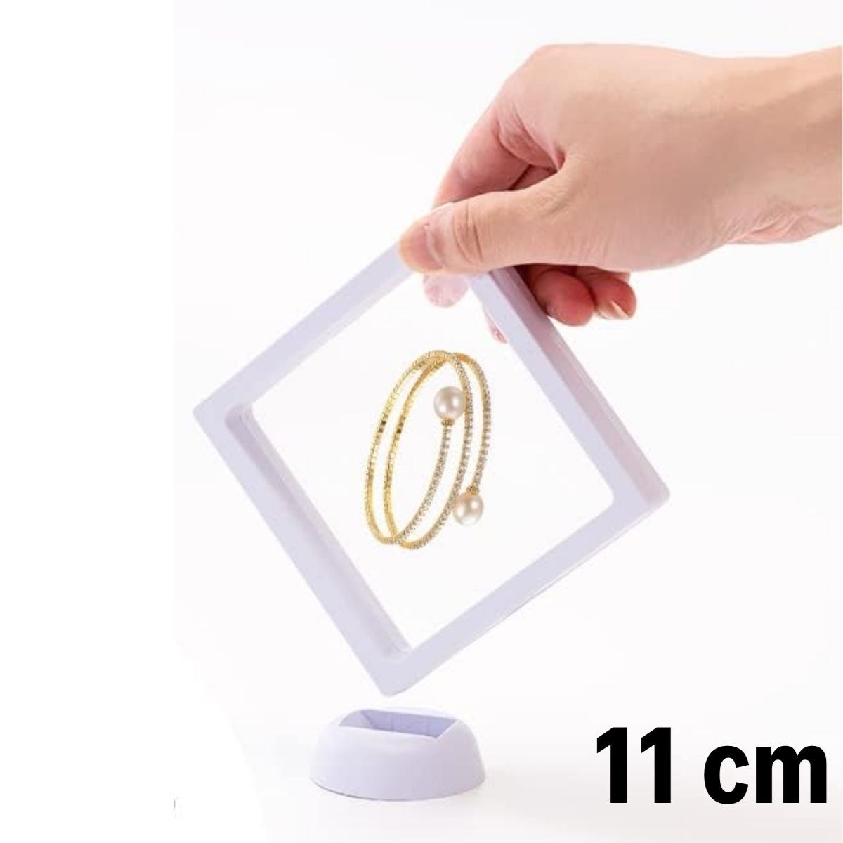 11x11cm Stand 3D Jewelry Storage Box Clear Film Frame (5563) #5