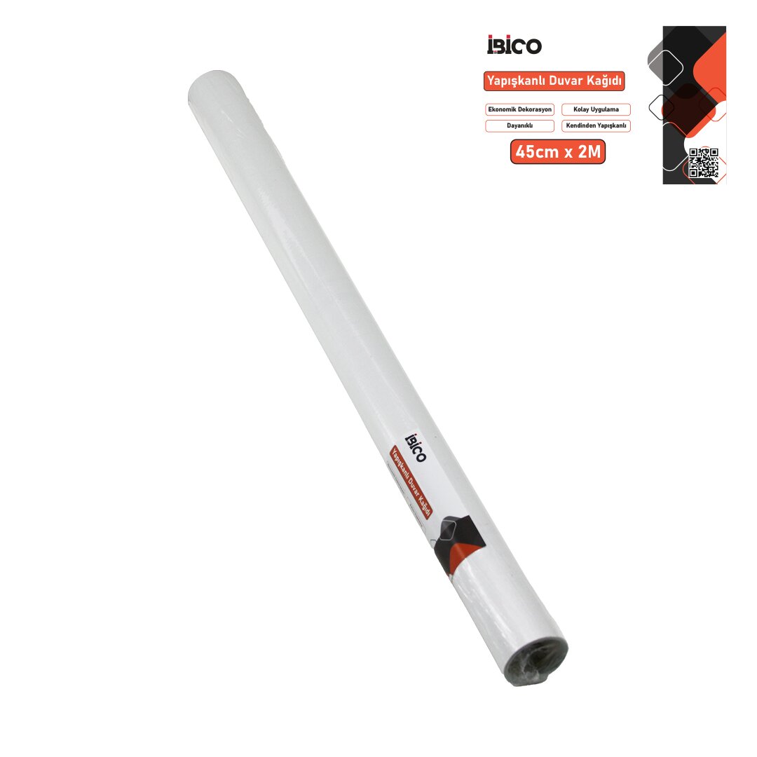 2M X 45CM Weiße schlichte Arbeitsplatte Foliensticker - Selbstklebende Tapete - Öko Dekoration - Langlebig (5563)