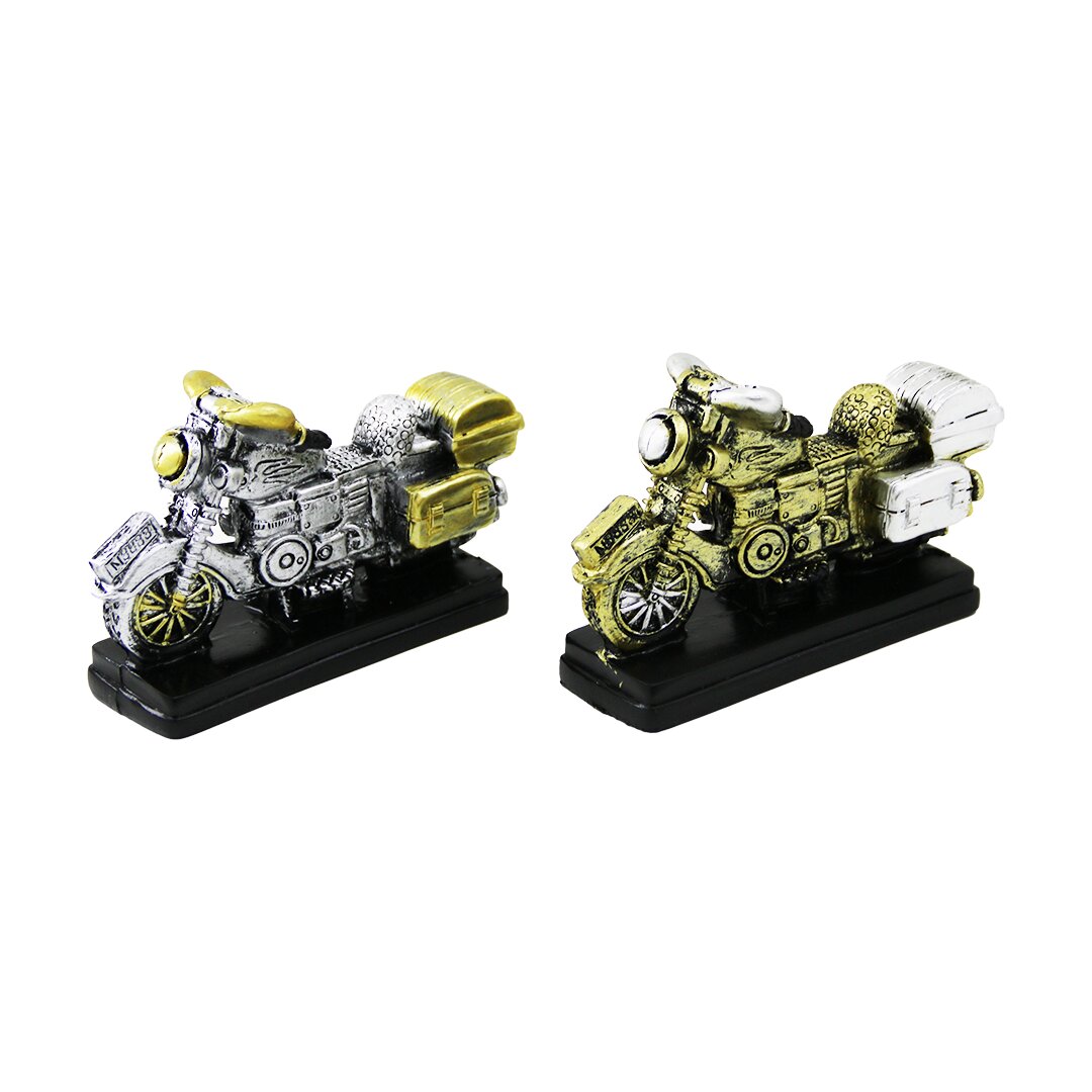 Motor Vintage Decorative Figurine - Colorful 6.5X8CM Resin