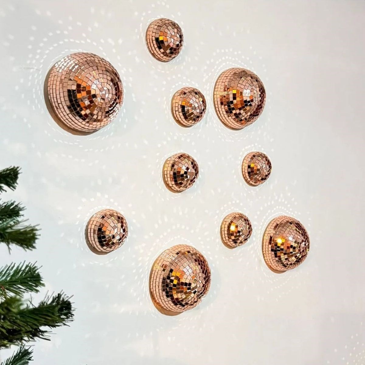 Square Bronze Glass Mosaic Tile Stickers Self-Adhesive 30x30 cm #2