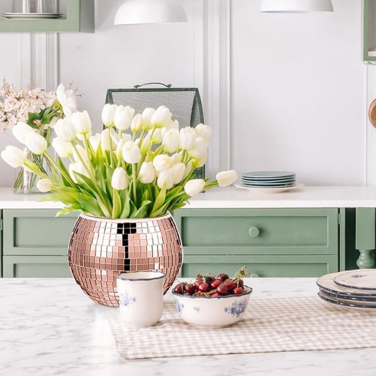 Square Bronze Glass Mosaic Tile Stickers Self-Adhesive 30x30 cm #5