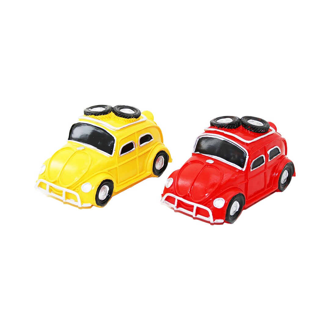 Vintage Car Decorative Figurine - Colorful Piggy Bank 9X16CM