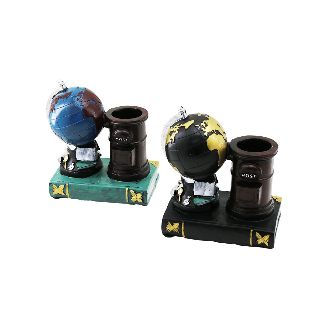 DÜNYA - Vintage Book Decorative Figurine - Colored Pen Holde