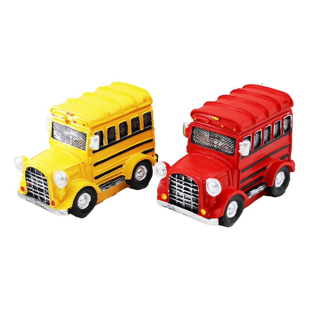 Vintage Car Decorative Figurine - Colorful Piggy Bank 17.5X6