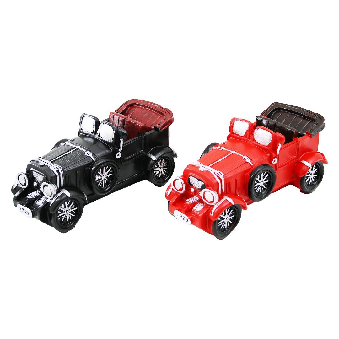 Vintage Car Decorative Figurine - Colorful Piggy Bank 20.5X7