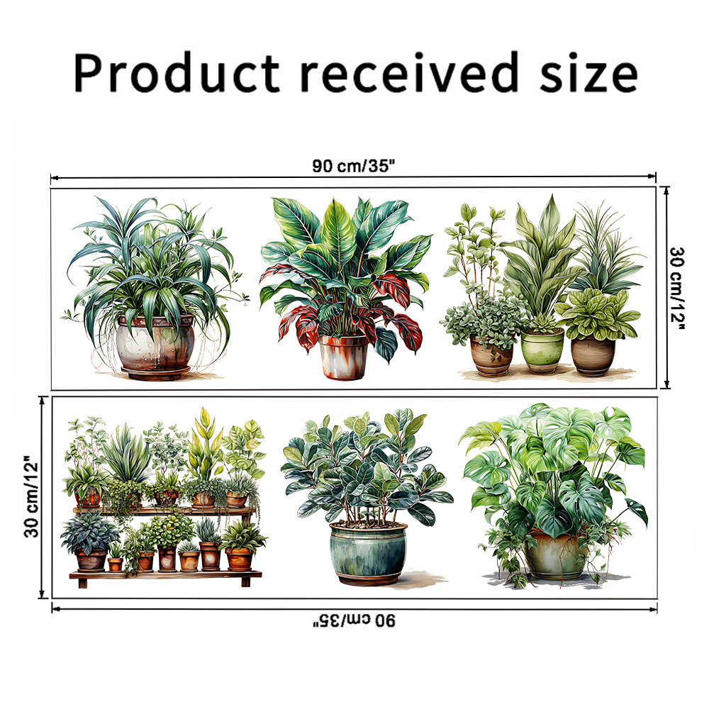 6-Piece Potted Flower Sticker Models (5563) #2