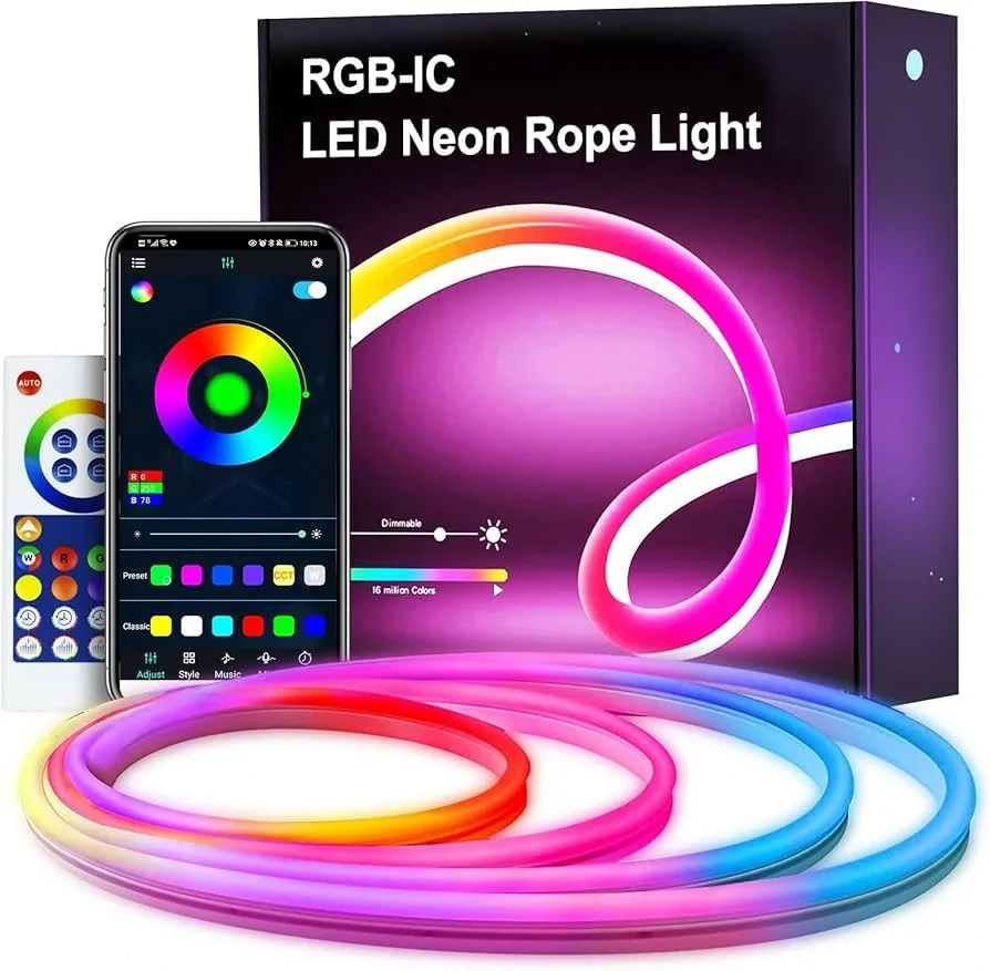 Neon LED Flexleuchte - RGB MAGIC SMART - 5m Paket IP67 - Fernbedienung + App (5563) #2