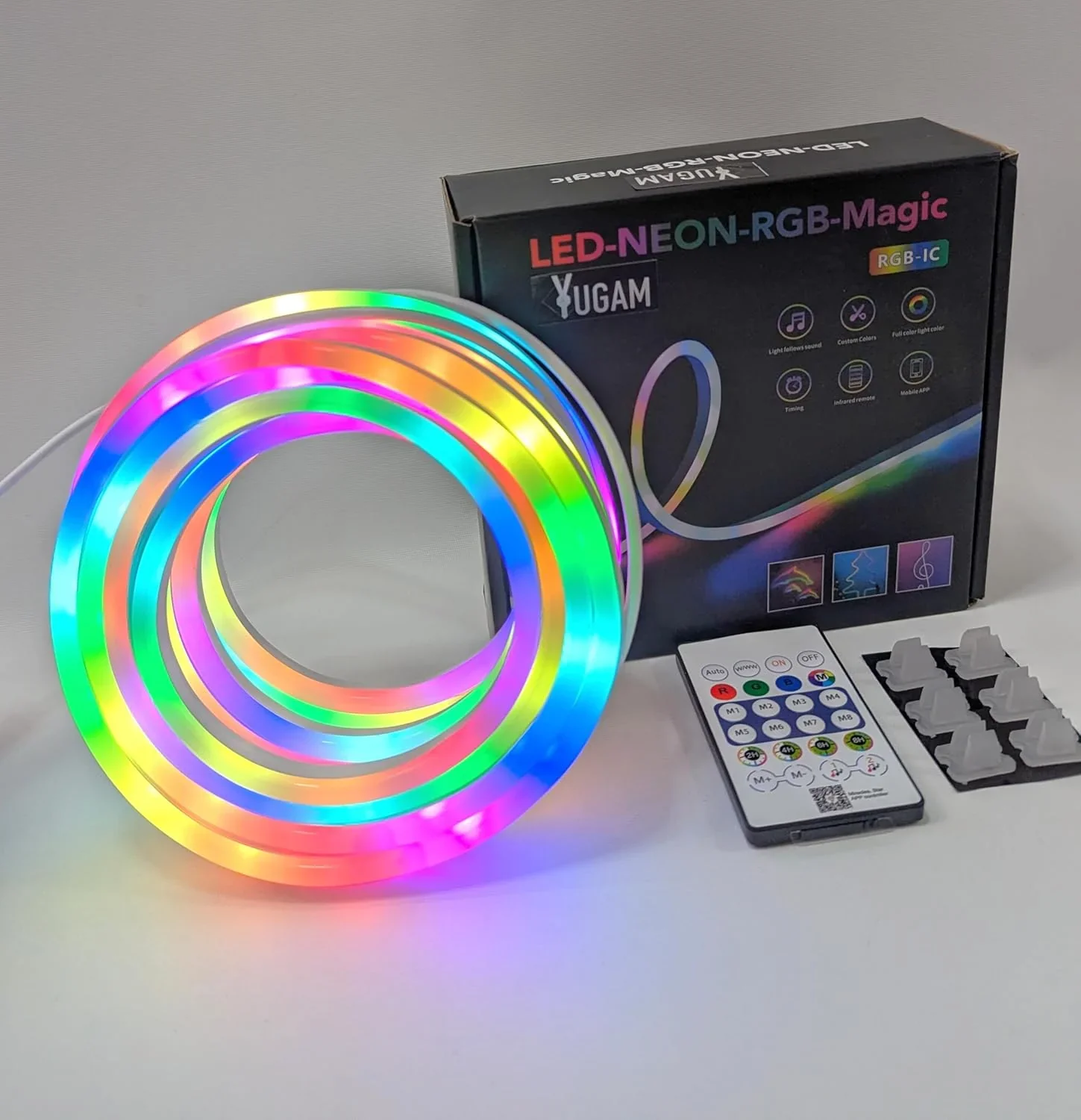 Neon LED Flexleuchte - RGB MAGIC SMART - 5m Paket IP67 - Fernbedienung + App (5563) #4