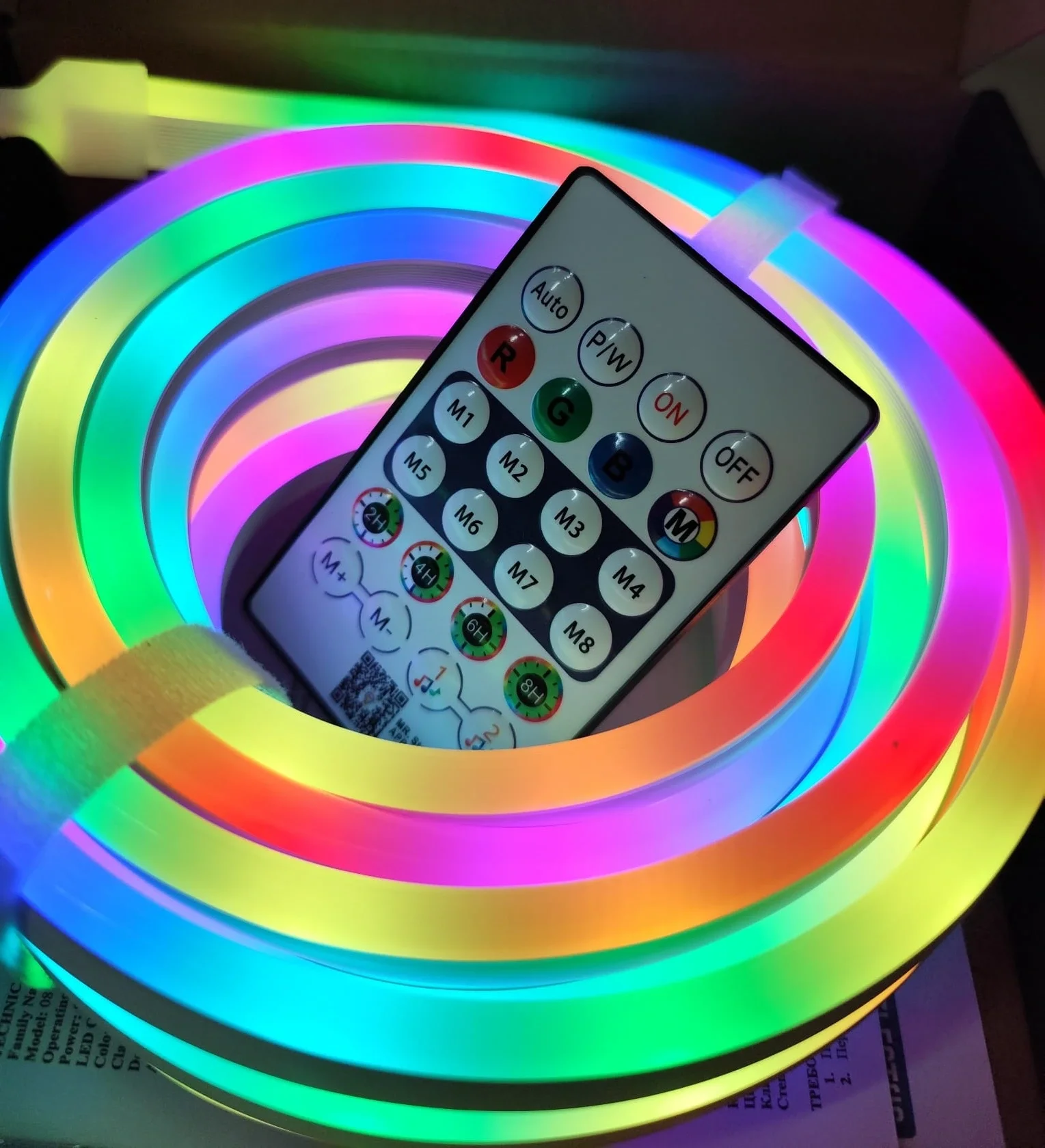 Neon LED Flexleuchte - RGB MAGIC SMART - 5m Paket IP67 - Fernbedienung + App (5563) #5