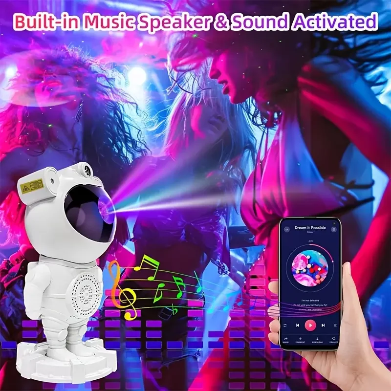 Astronaut Nachtlicht Projektor Bluetooth Lautsprecher Fernbedienung (5563) #4